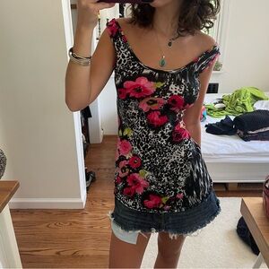 Floral Print tank Top